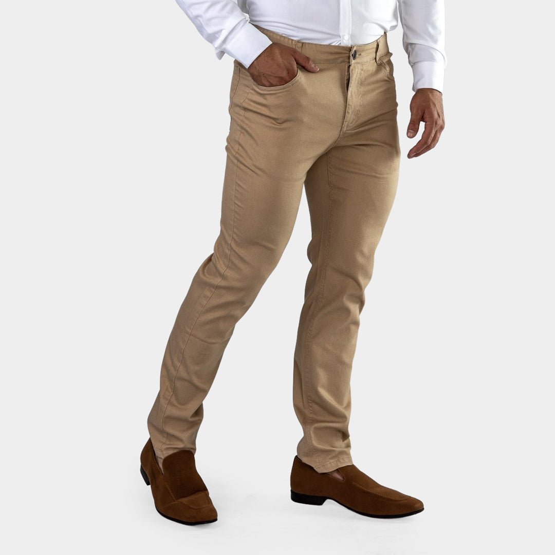 Pantalón Chino Slim - Tostado