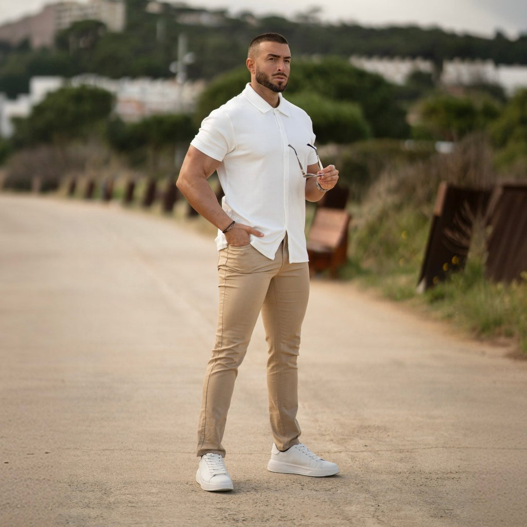 Pantalón Chino Slim - Tostado