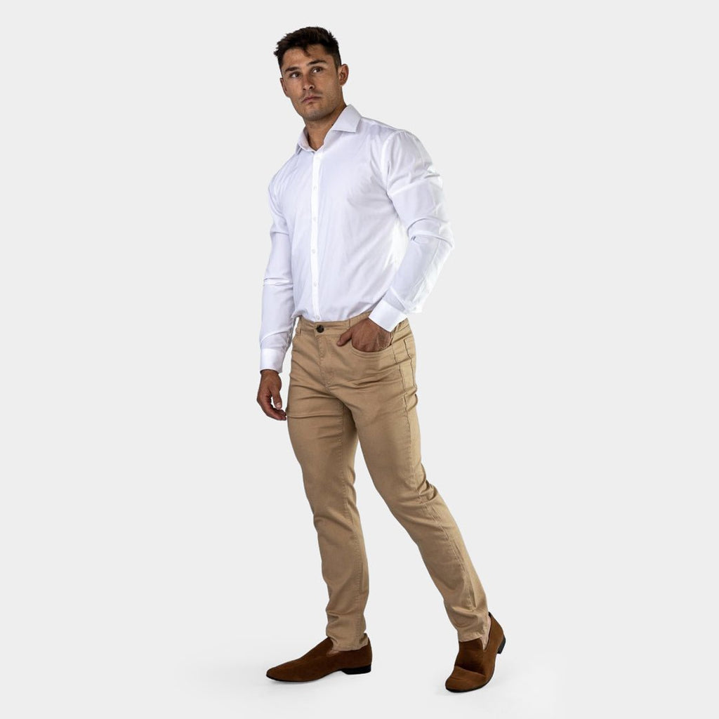 Pantalón Chino Slim - Tostado