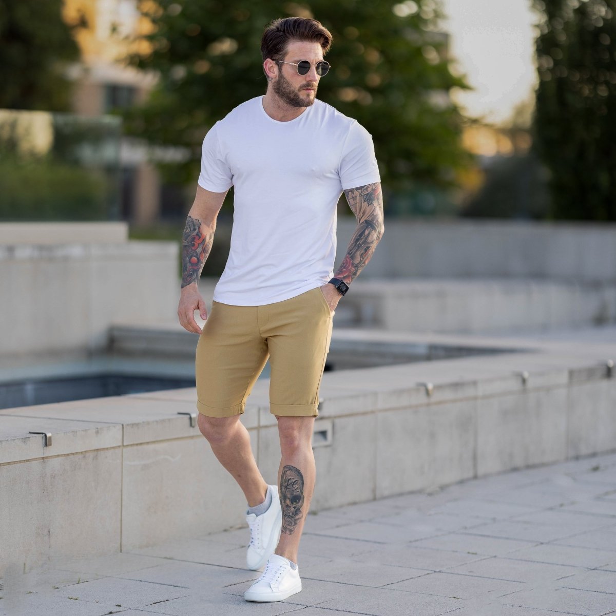 Bermudas Amalfi - Beige