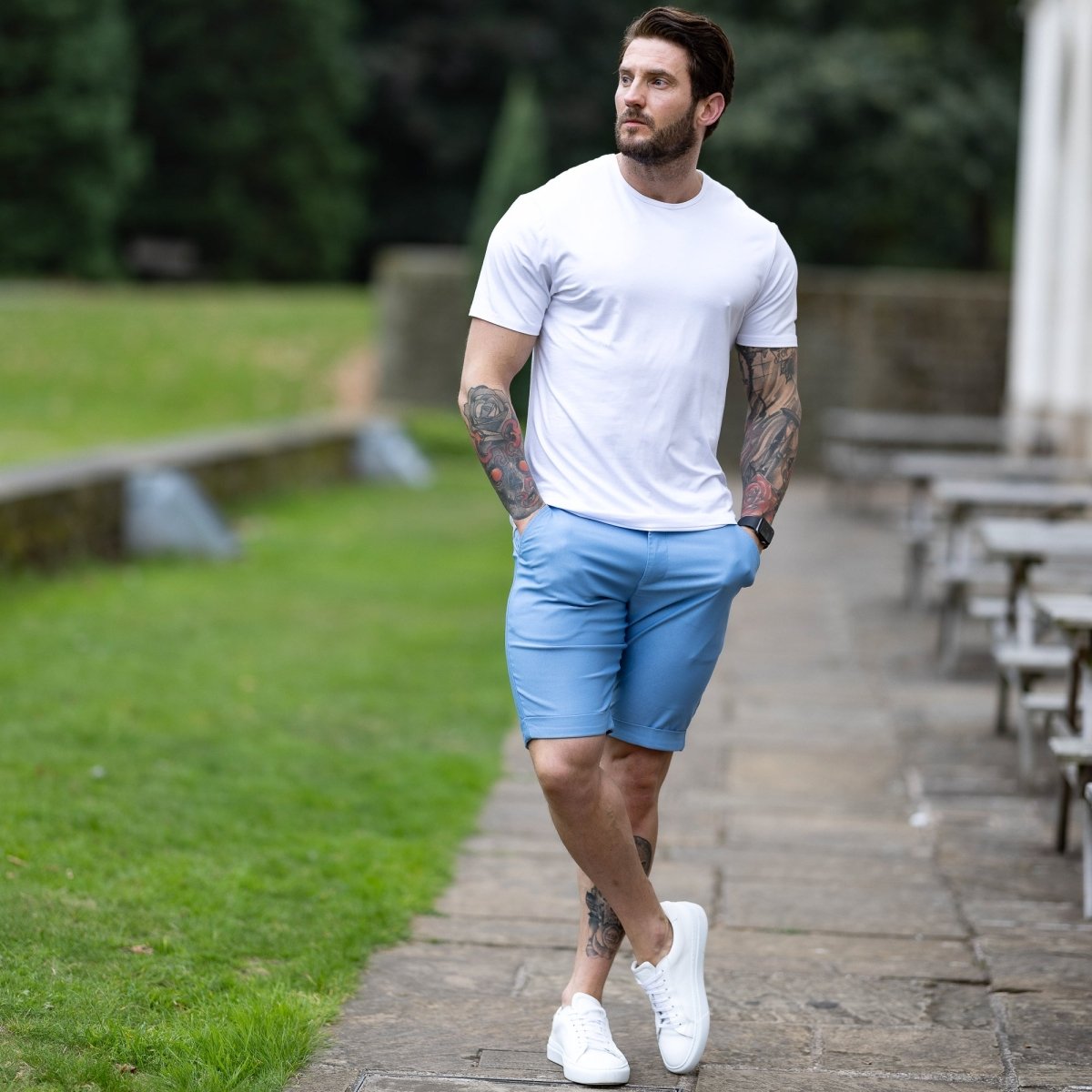 Bermudas Amalfi - Azul Cielo