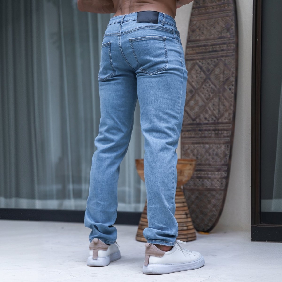 Ultra Stretch Straight Jeans - Horizon Blue