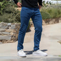 Ultra Stretch Straight Jeans - Sea Blue